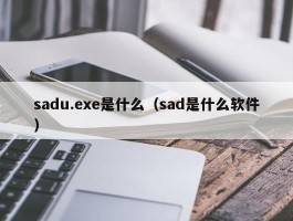 sadu.exe是什么（sad是什么软件）