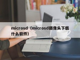 microsd(microsd摄像头下载什么软件)