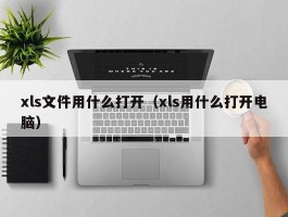 xls文件用什么打开(xls用什么打开电脑)
