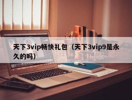 天下3vip畅快礼包(天下3vip9是永久的吗)