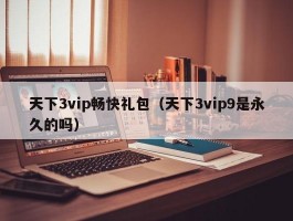 天下3vip畅快礼包（天下3vip9是永久的吗）