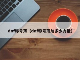 dnf称号薄(dnf称号薄加多少力量)