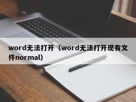 word无法打开(word无法打开现有文件normal)