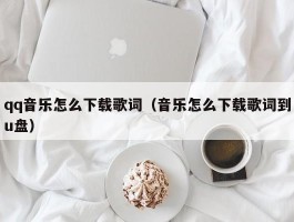 qq音乐怎么下载歌词(音乐怎么下载歌词到u盘)
